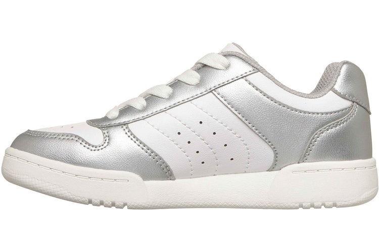 Skechers Quick Street Silver/White Girls Shoes