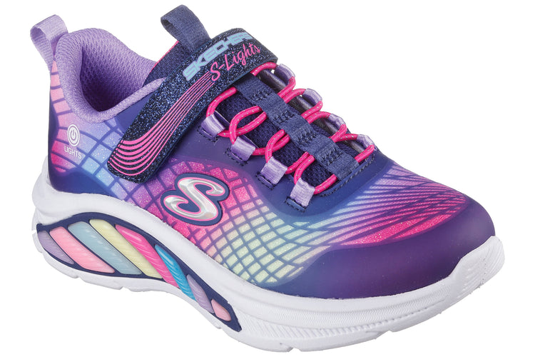 Skechers Rainbow Cruisers 303722L Girls Sports Navy/Multi