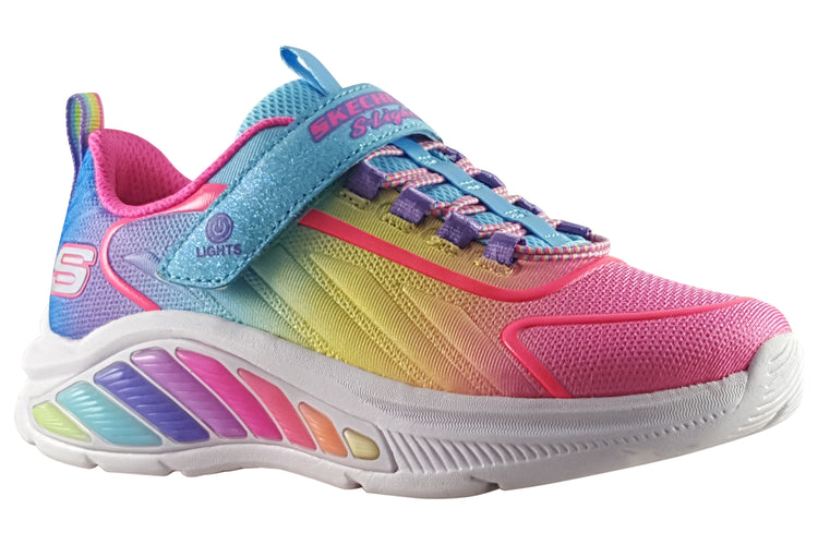 Skechers Rainbow Cruisers 303721L Turquoise/ Multi Girls Sports