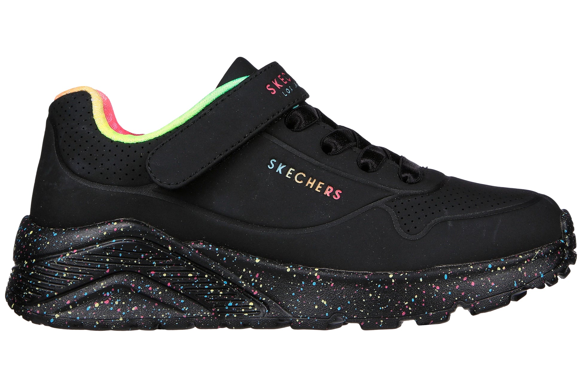 skechers-rainbow-specks-310457l-girls-trainers-black-multi-right-flat