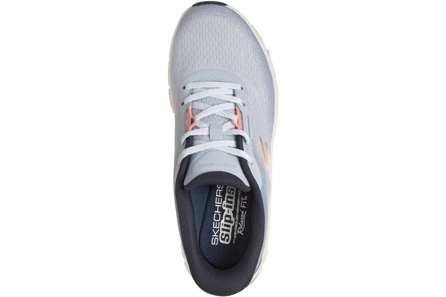 Skechers Slip-Ins Relaxed Fit Soft Icon Light Blue Mesh/Multi Trim Womens Fashion Trainers