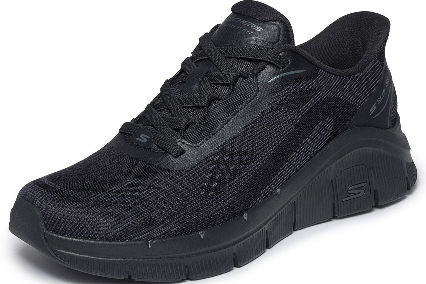 Skechers Slip-Ins Relaxed Fit Flex Zayder Black Mens Trainers