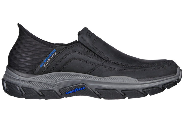 Skechers Respected Elgin Black Mens Trainers