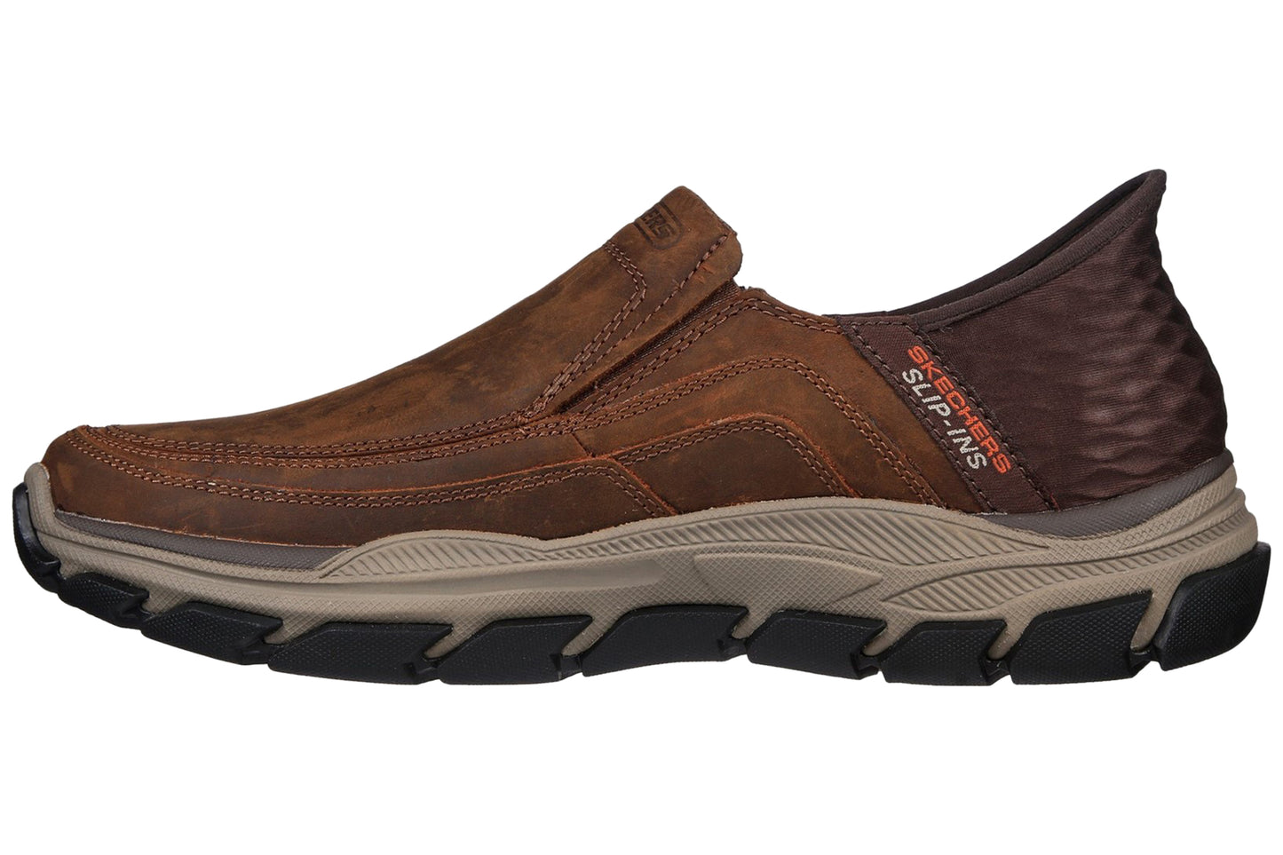 Skechers Respected Elgin Dark Brown Mens Trainers