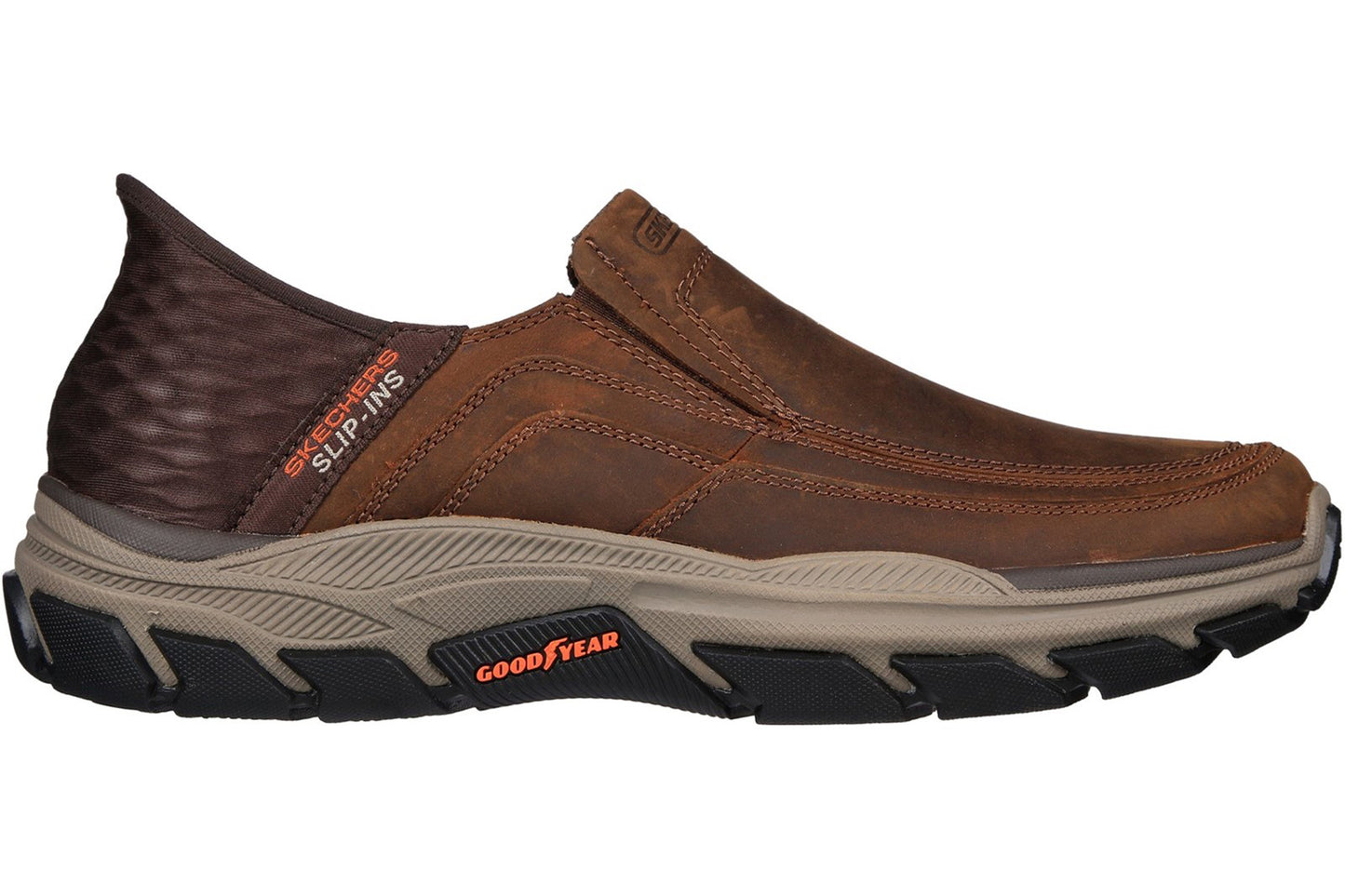 Skechers Respected Elgin Dark Brown Mens Shoes