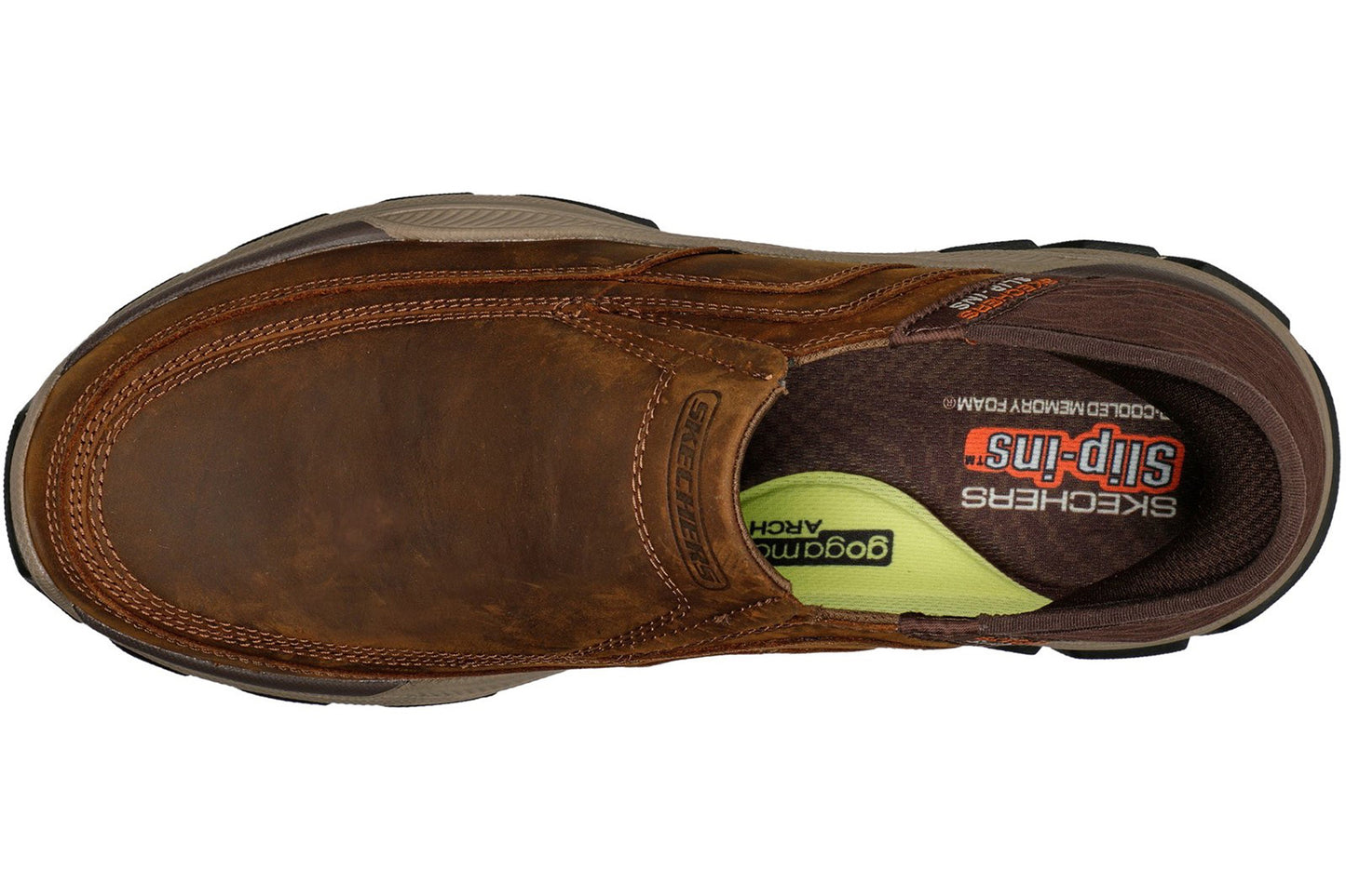 Skechers Respected Elgin Dark Brown Mens Shoes