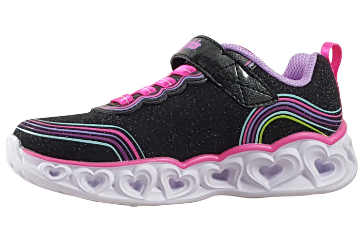 Skechers Retro Hearts 302689L Black/Multi Girls Sports