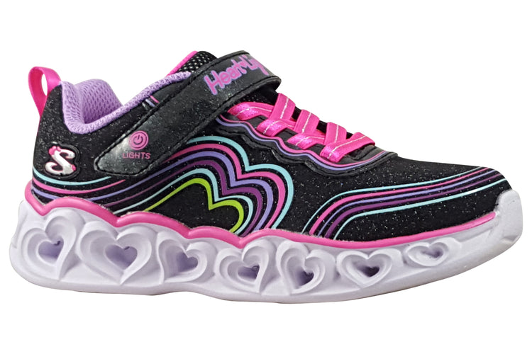 Skechers Retro Hearts 302689L Black/Multi Girls Sports