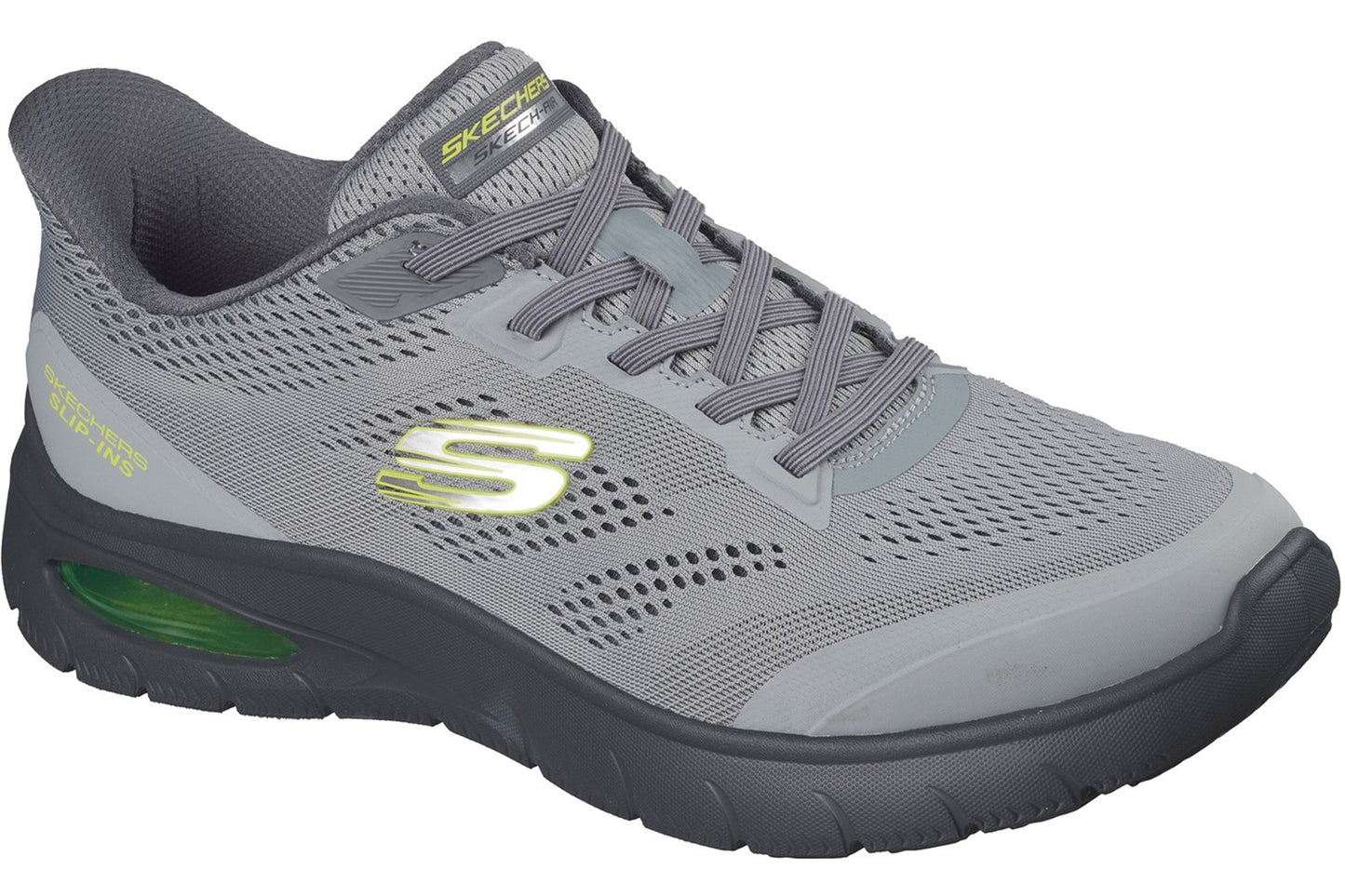 Skechers Slip-Ins SK233033 Summits Charcoal/Lime Mens Trainers