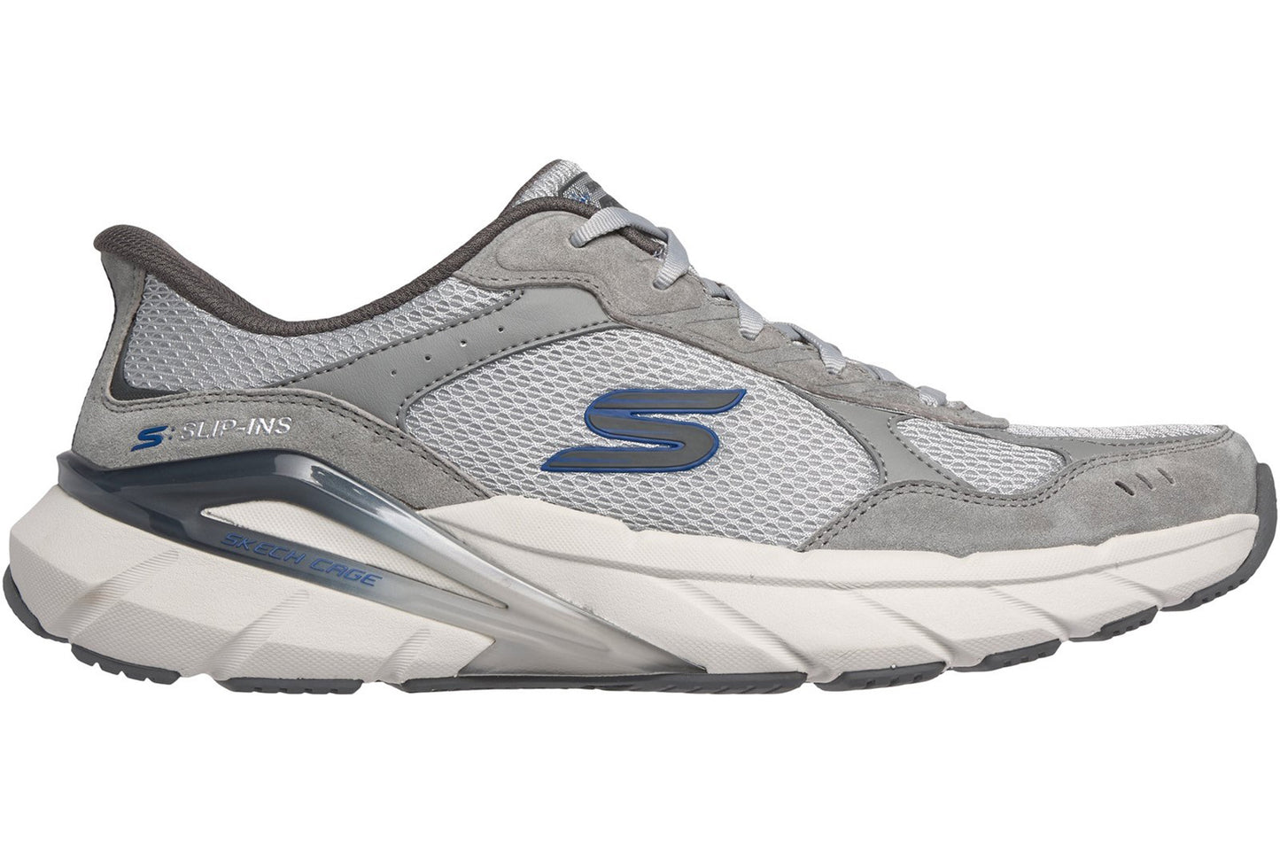 Skechers Slip-Ins Cage Lexon Grey Mens Trainers