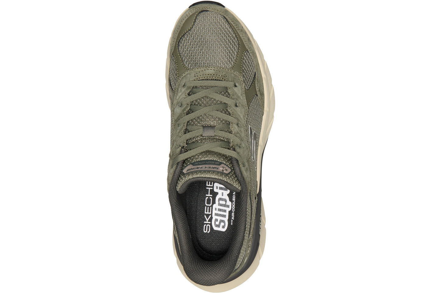 Skechers Slip-Ins Cage Lexon Olive Mens Trainers
