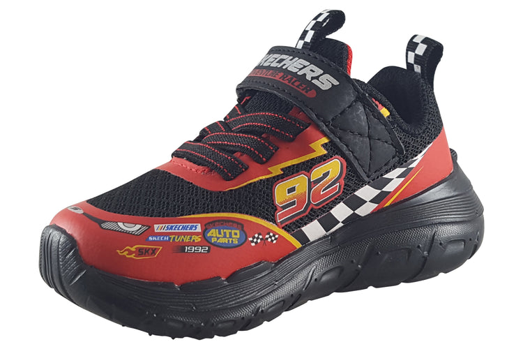 Skechers Skech Tracks Inf 402303N Black/Red Boys Sports