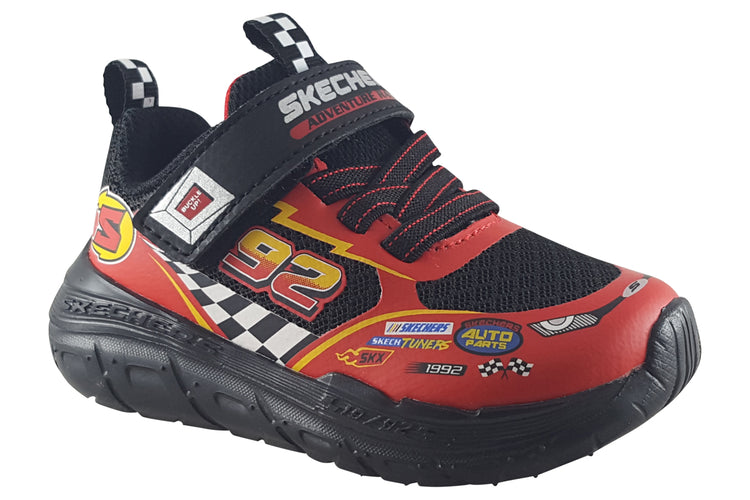 Skechers Skech Tracks Inf 402303N Black/Red Boys Sports