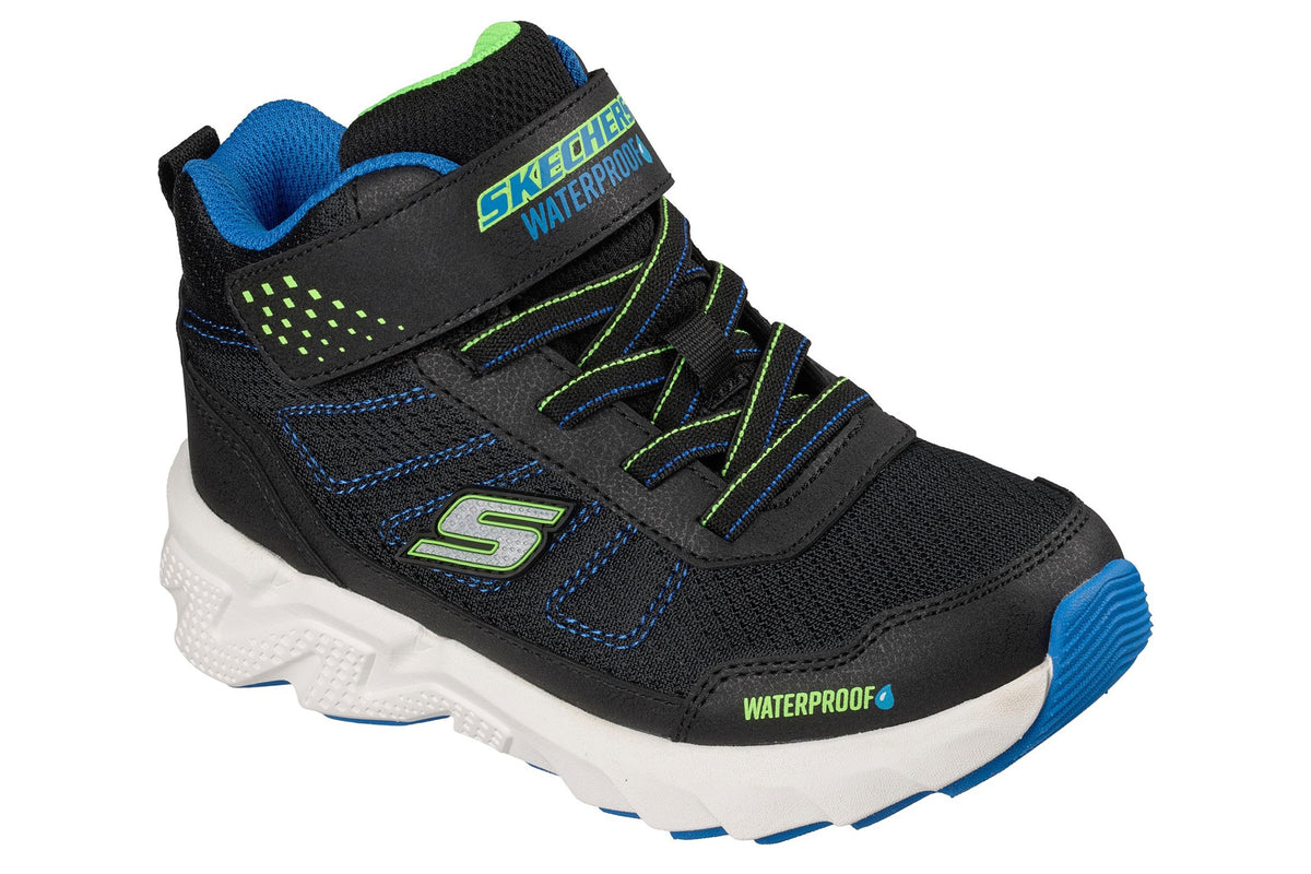 Skechers Elite Sport Tread Aquavek Black/Blue & Lime Trim Boys Sports