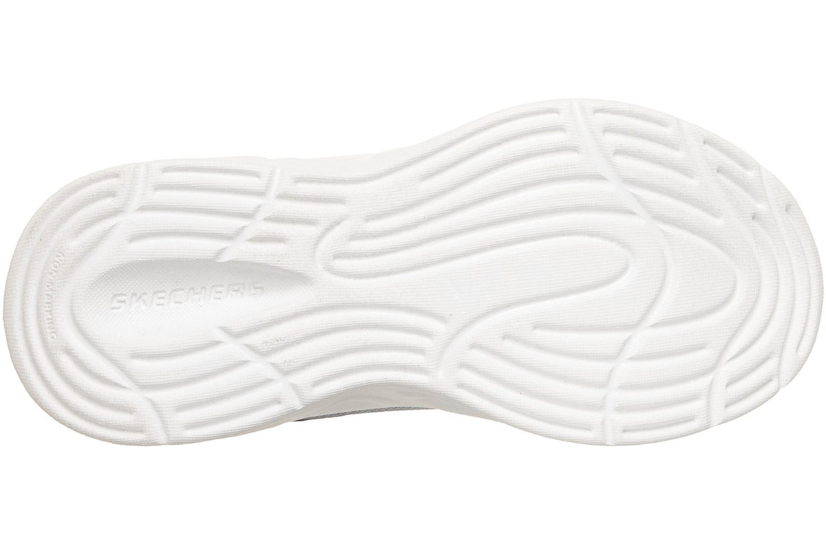 Skechers Sola Glow 2 Dazzle Steps Light Grey/Multi Trim Girls Sports