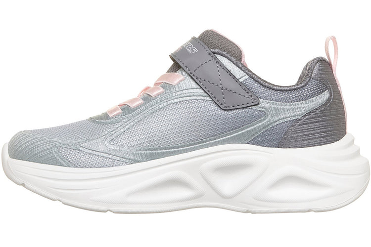 Skechers Sola Glow 2 Dazzle Steps Light Grey/Multi Trim Girls Sports