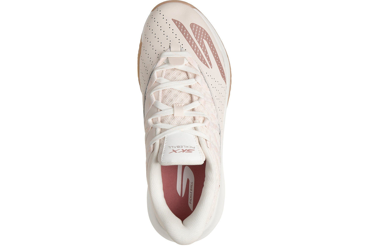 Skechers Viper Court Rally Light Pink Leather Womens Fashion Trainers