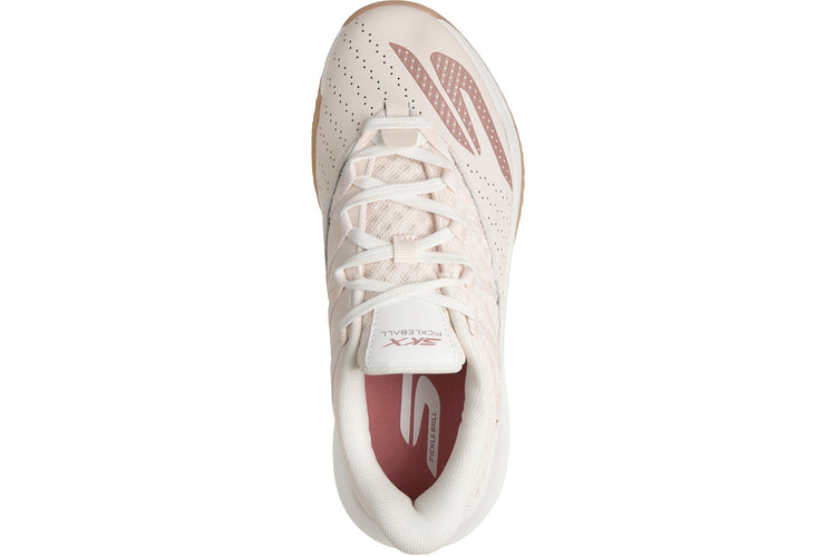 Skechers Viper Court Rally Light Pink Leather Womens Fashion Trainers