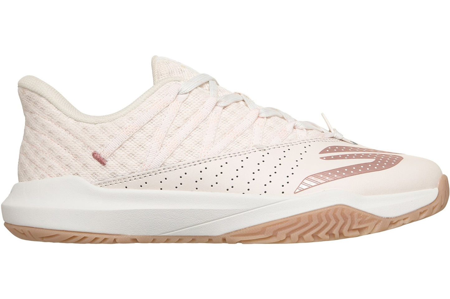 Skechers Viper Court Rally Light Pink Leather Womens Fashion Trainers