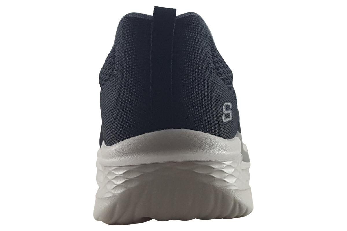 skechers-slade-black-trainers-back