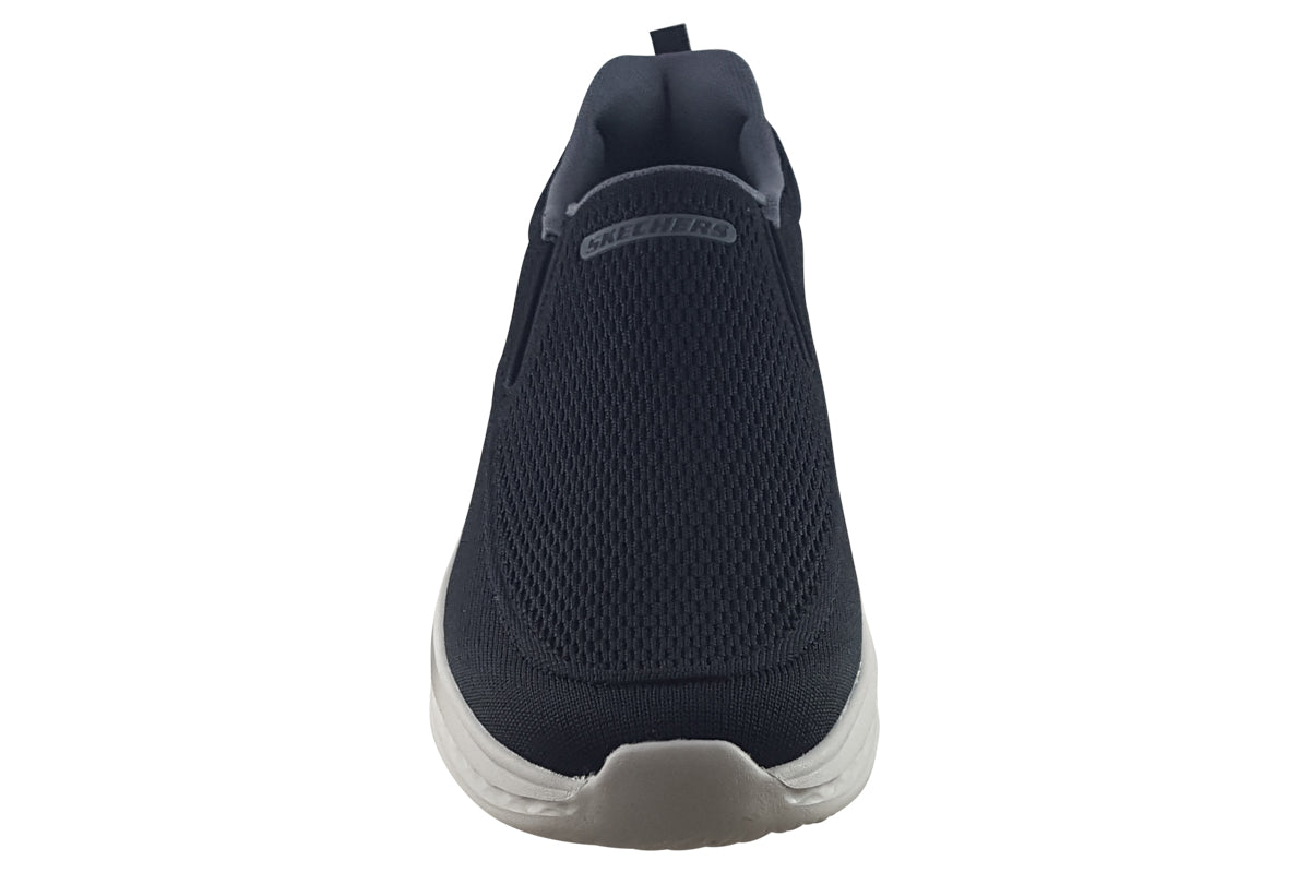 skechers slade black trainers top