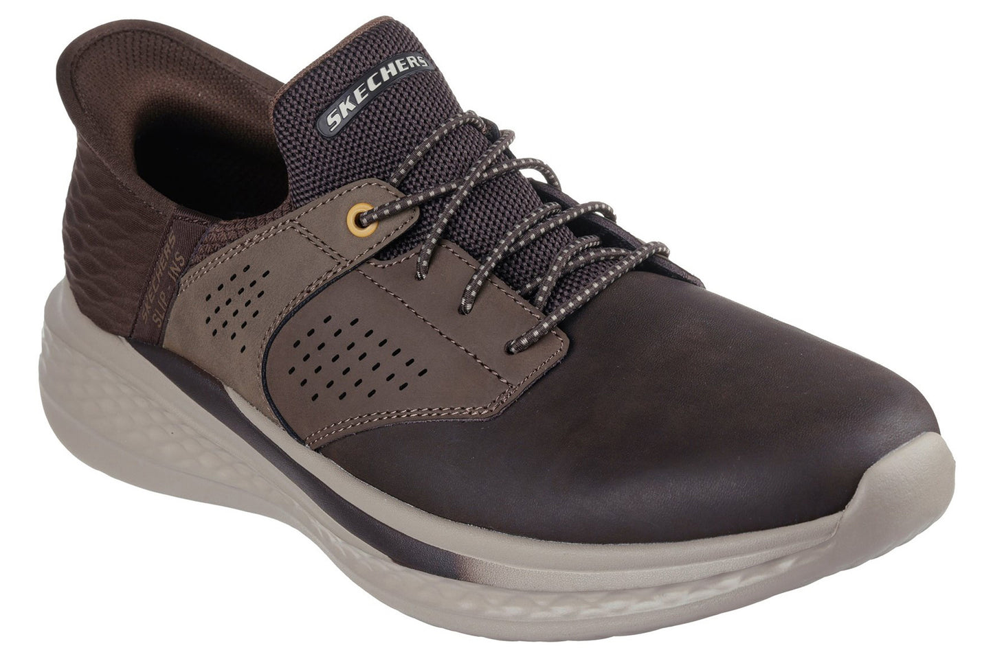 Skechers Slip-Ins Slade Macklin Chocolate Mens Trainers