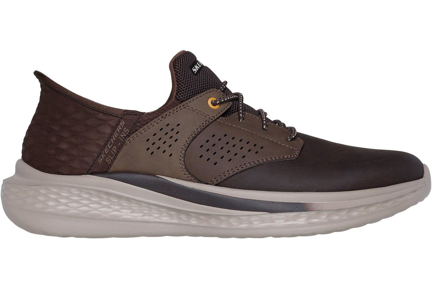 Skechers Slip-Ins Slade Macklin Chocolate Mens Trainers