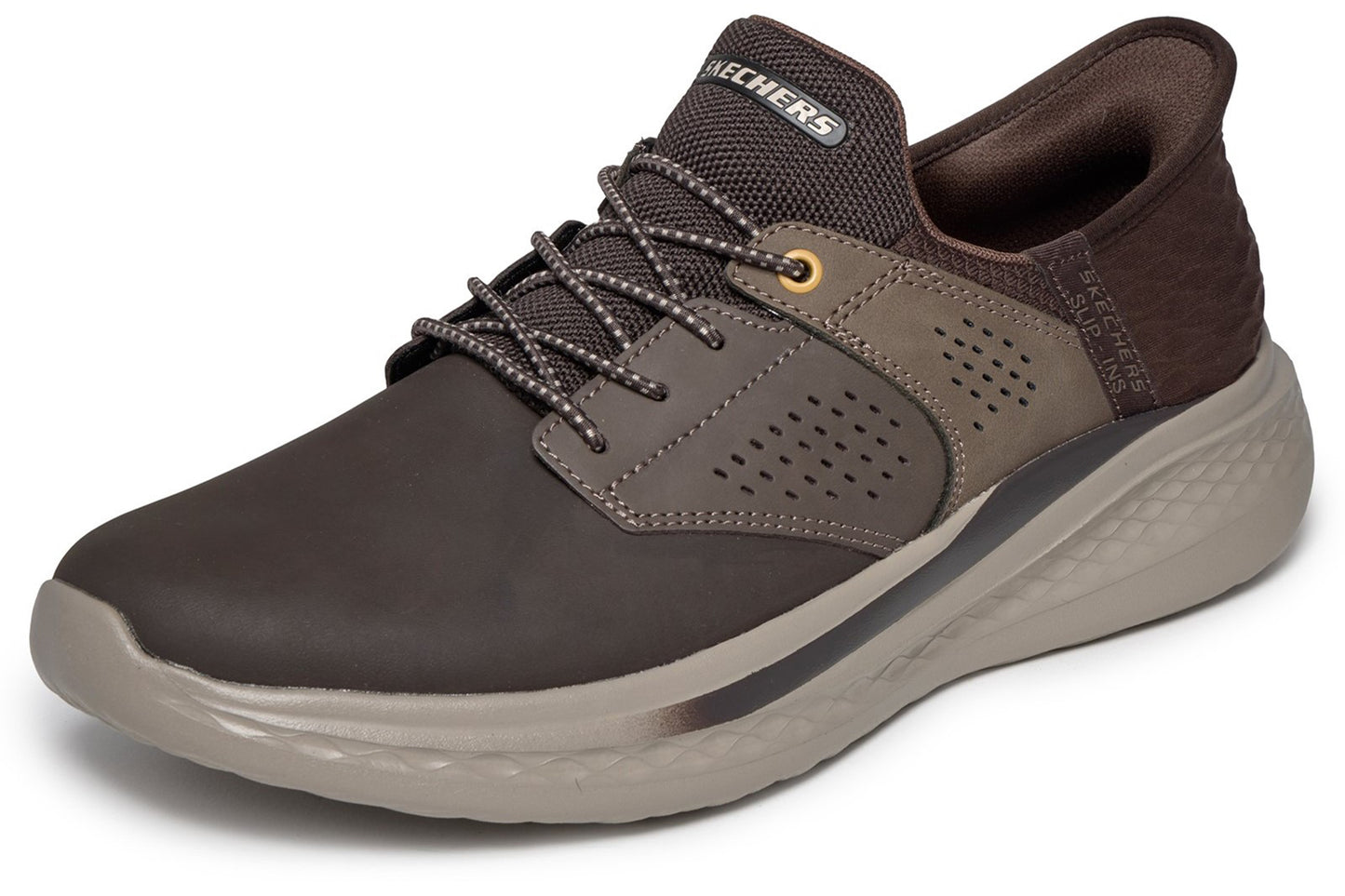 Skechers Slip-Ins Slade Macklin Chocolate Mens Trainers