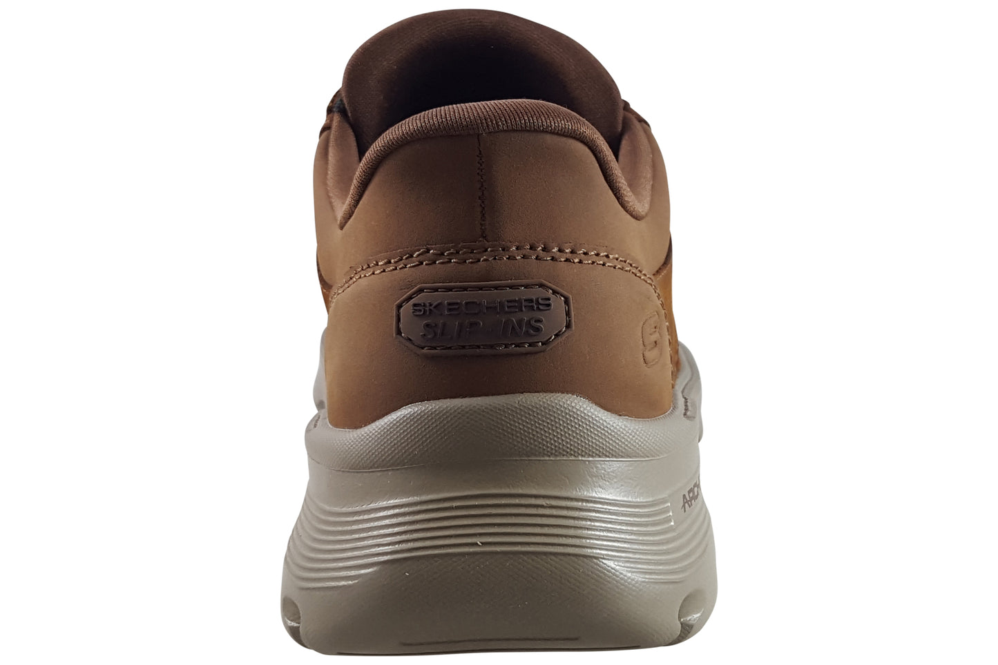 skechers slip ins arch rowan men shoes tan back