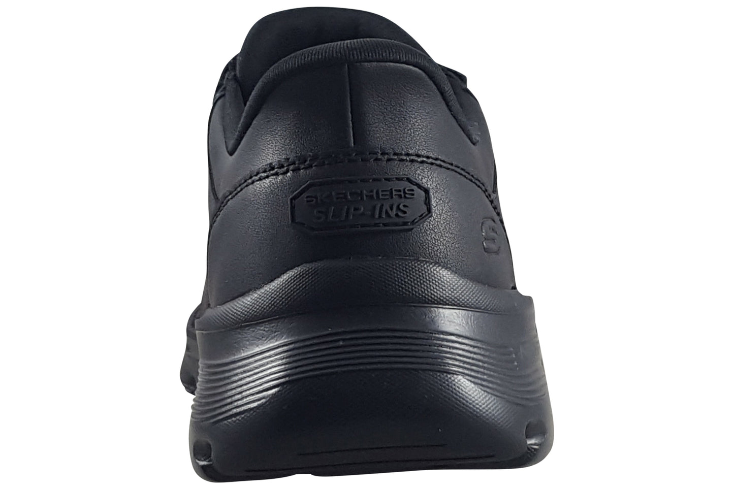 skechers slip ins arch rowan mens trainers black back