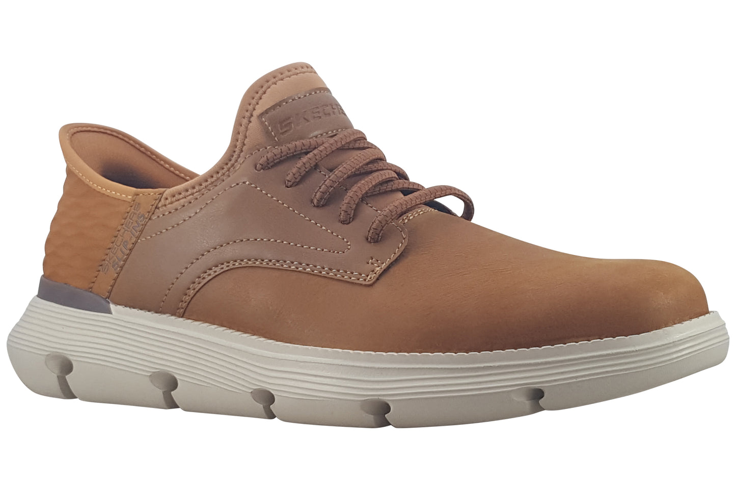 skechers slip ins garza light tan shoes right