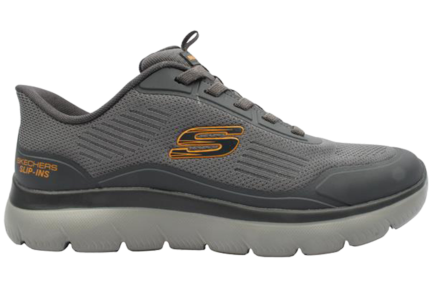 Skechers Slip-Ins Leyter 233047 Charcoal Mens Trainers