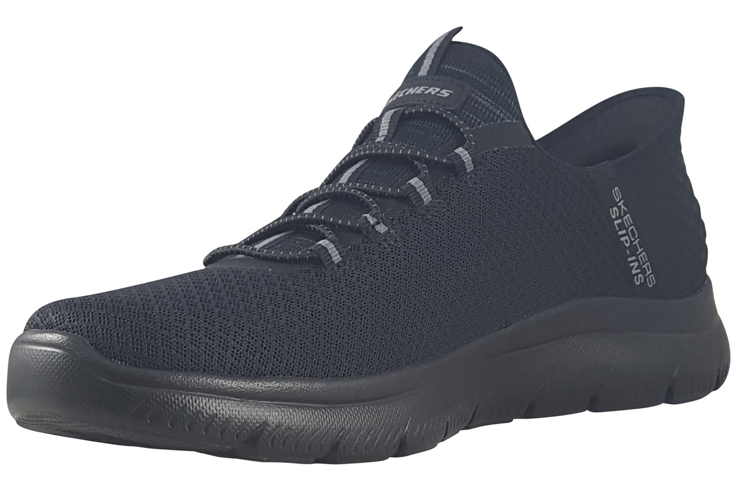 skechers slip ins summits black trainers left