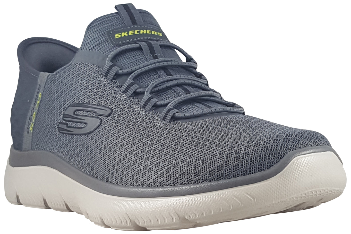 skechers slip ins summits charcoal trainers right