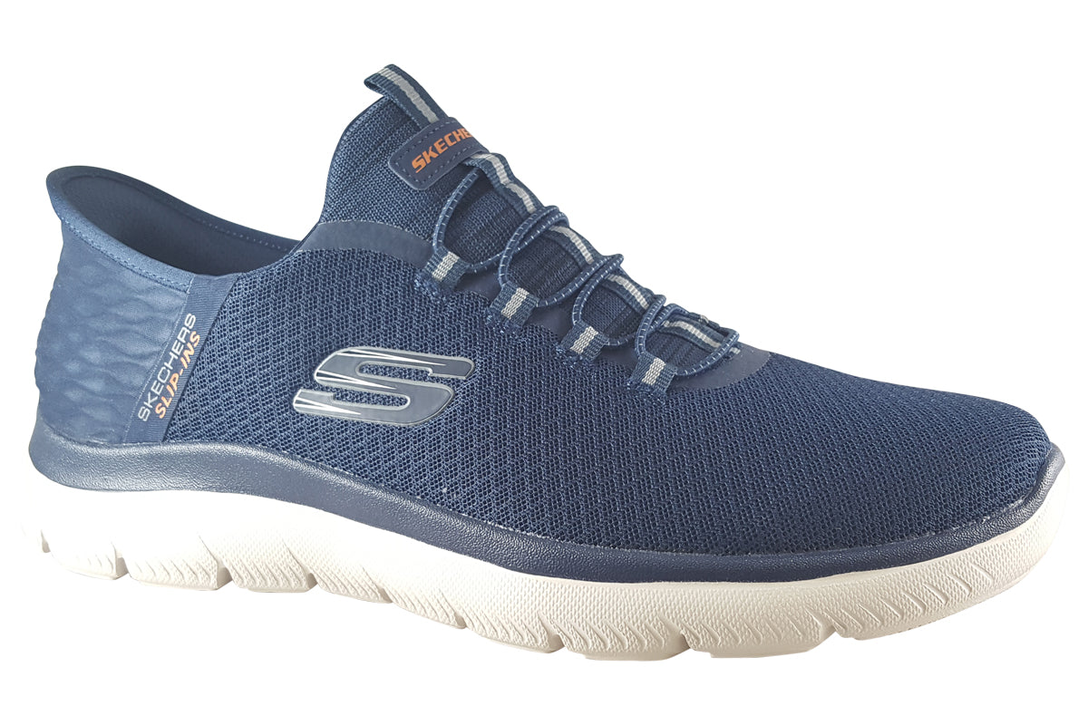 skechers slip ins summits navy trainers right