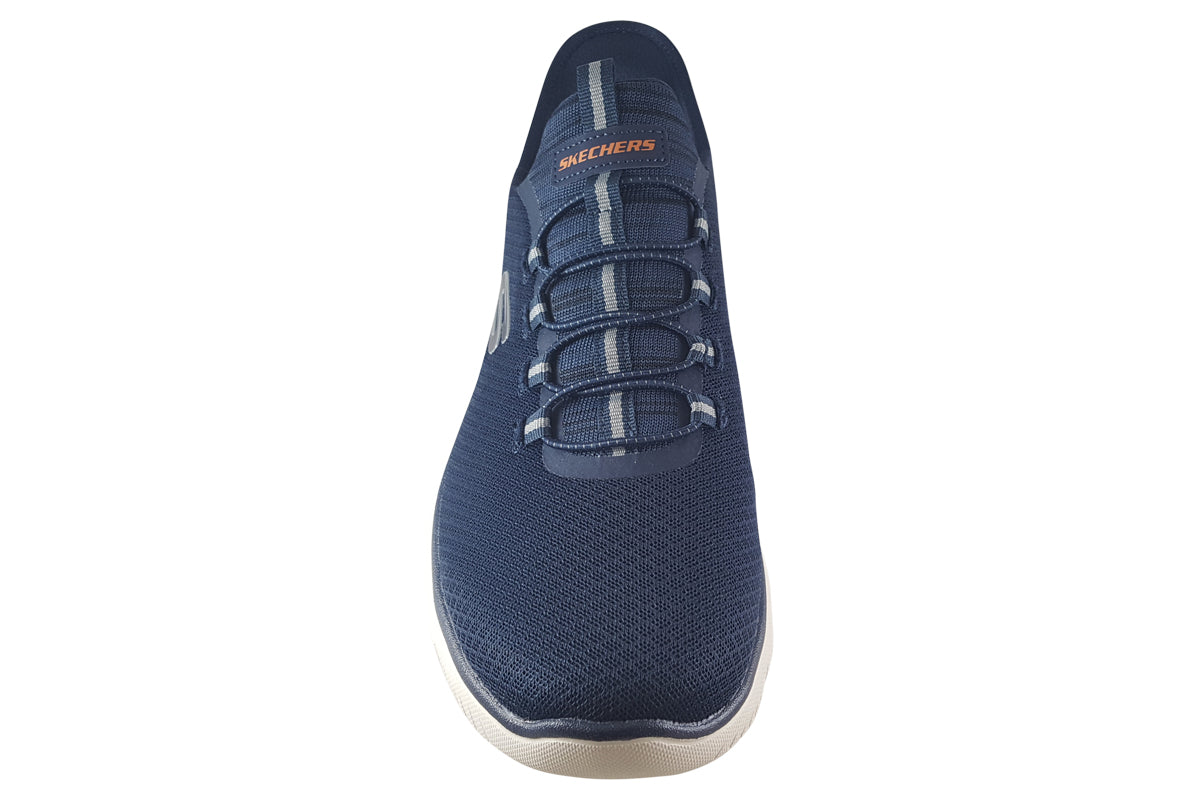 skechers slip ins summits navy trainers top