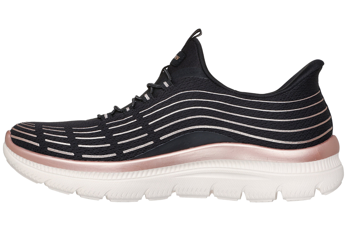 Skechers Slip-Ins Summits Pl 150611 Womens Sports Black/Rose Gold