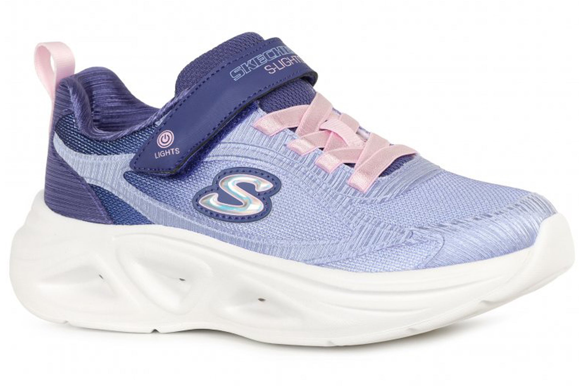 skechers-sola-glow-2-girls-trainer-navy-pink-right-flat