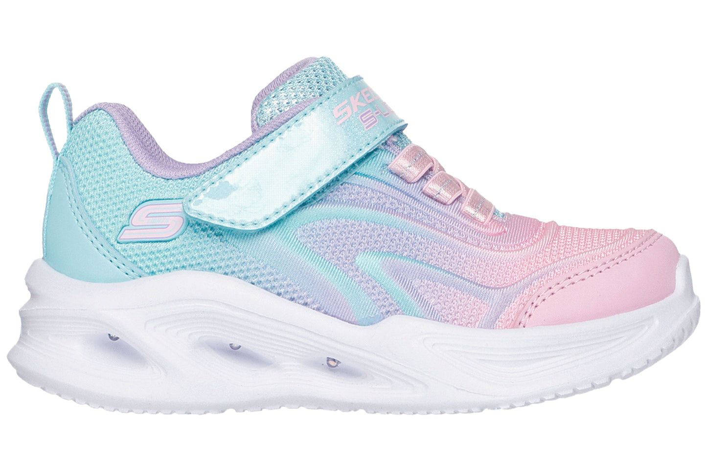 Skechers Sola Glow 303713N Girls Sports Aqua/Multi