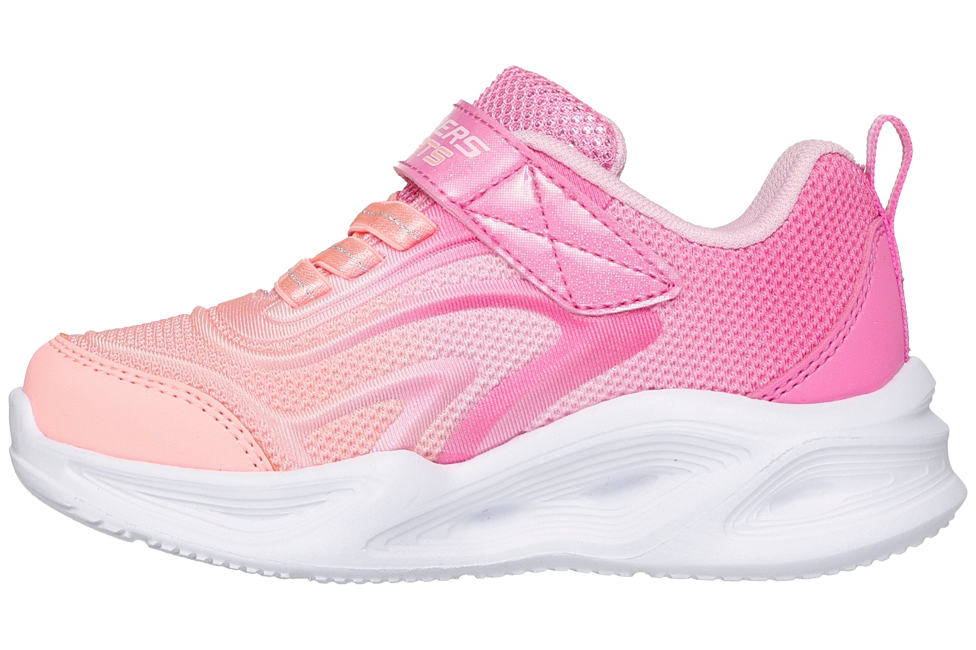 skechers-sola-glow-303713n-girls-trainers-pink-multi-left