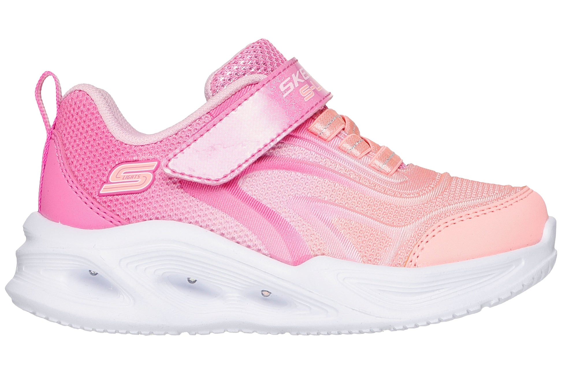 skechers-sola-glow-303713n-girls-trainers-pink-multi