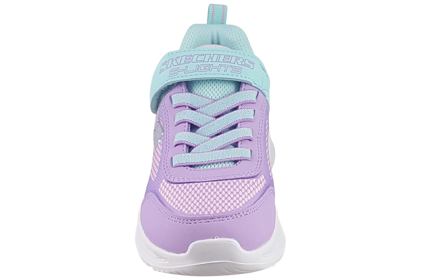 skechers sola glow turquoise lavender trainers top