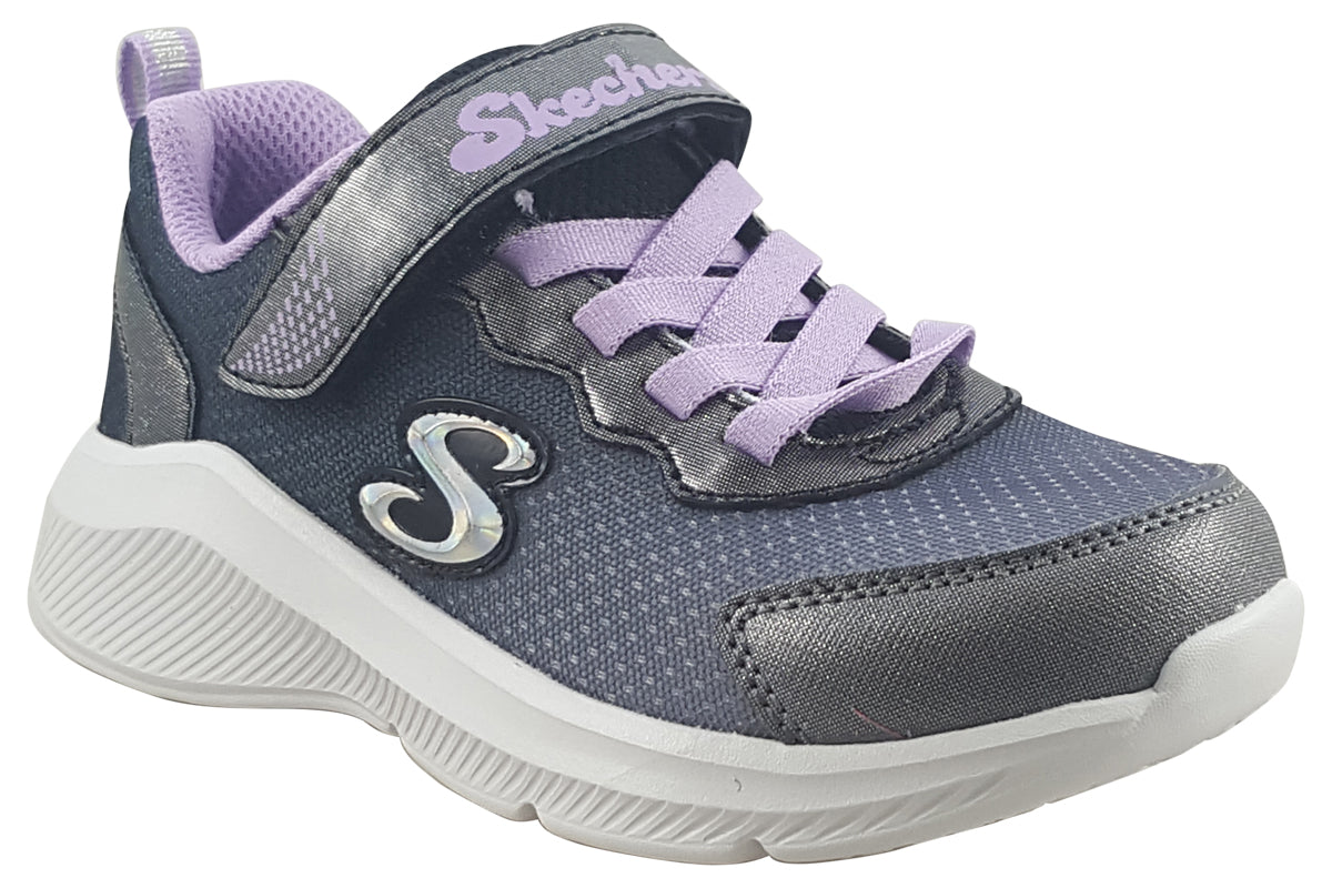 skechers sole swifters 303579l black lavender trainers right