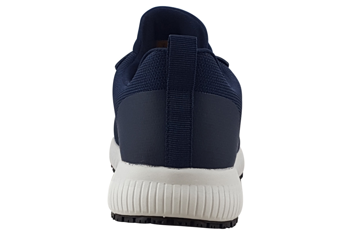 skechers squad sr 77222ec navy trainers back