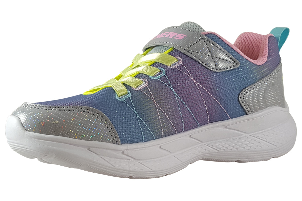 skechers-stars-away-grey-multi-trainers-left