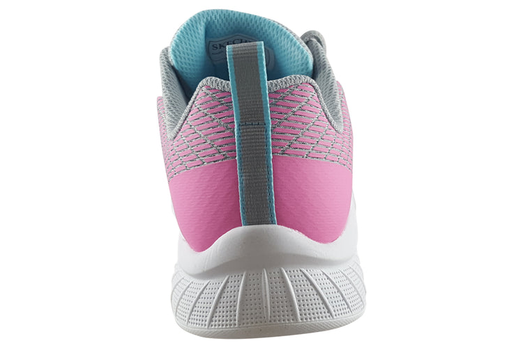 Skechers Summer Sprint Microspec Plus 303608L Grey/Pink Girls Sports