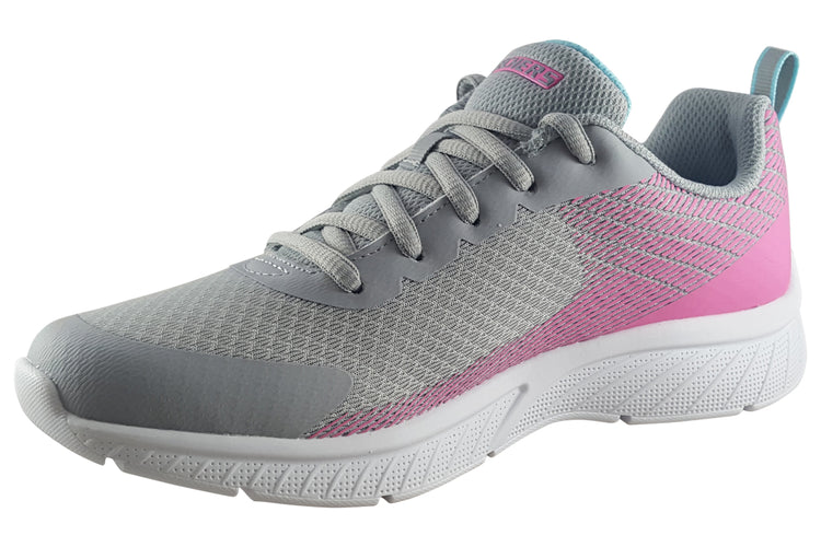 Skechers Summer Sprint Microspec Plus 303608L Grey/Pink Girls Sports