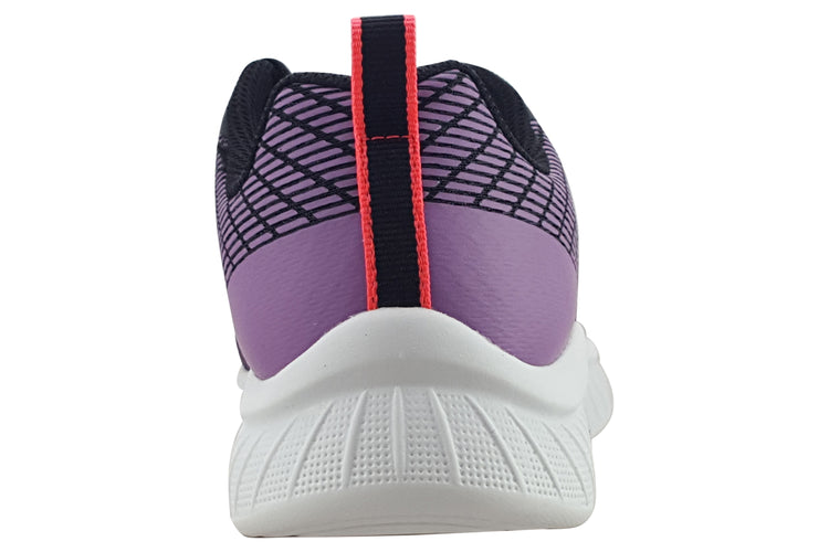 Skechers Summer Sprint Microspec Plus 303608L Black/Purple Girls Sports