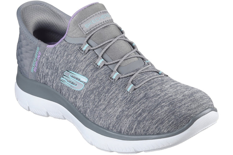 Skechers Slip-Ins Summits Dazzling  Grey/Multi Womens Sports