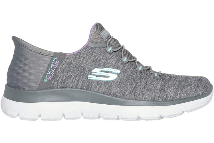 Skechers Slip-Ins Summits Dazzling  Grey/Multi Womens Sports